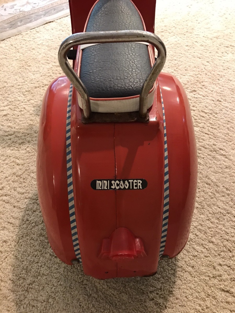 Vintage National Young Lion Vespa Style Pedal Scooter - All Vintage National Young Lion Vespa Style Pedal Scooter - All