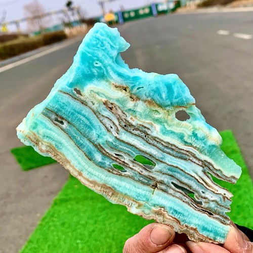 146G Natürliches Hochwertiges Himmelblau Hemimorphit Platte Kristall Mineral aus Yunnan - Bild 9 von 24