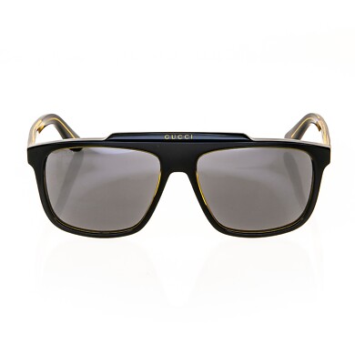 old GUCCI サングラス GUCCI 1039 GG1039S Retro Black Orange Unisex Navigator