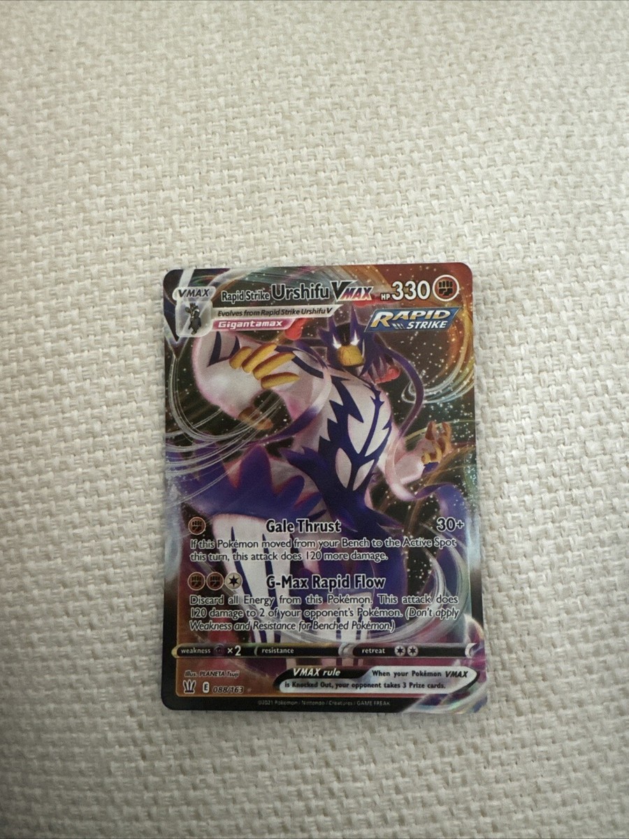 pokemon card rapid strike urshifu vmax price the trusted official grading guarantees its condition Rapid Strike Urshifu Vmax (088/163)
