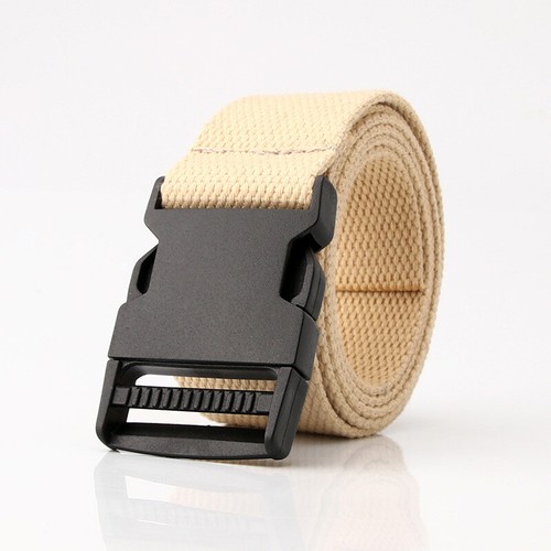 Men's Plastic Cam Buckle Nylon Canvas Tactical Waistband Webbing Military Belt ♢ - Picture 65 of 70