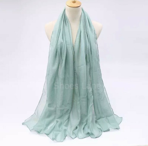 Viscose Scarf Maxi Hijab Women Girls Plain Large Long Wide Big Shawl Wrap Gift - Picture 47 of 56