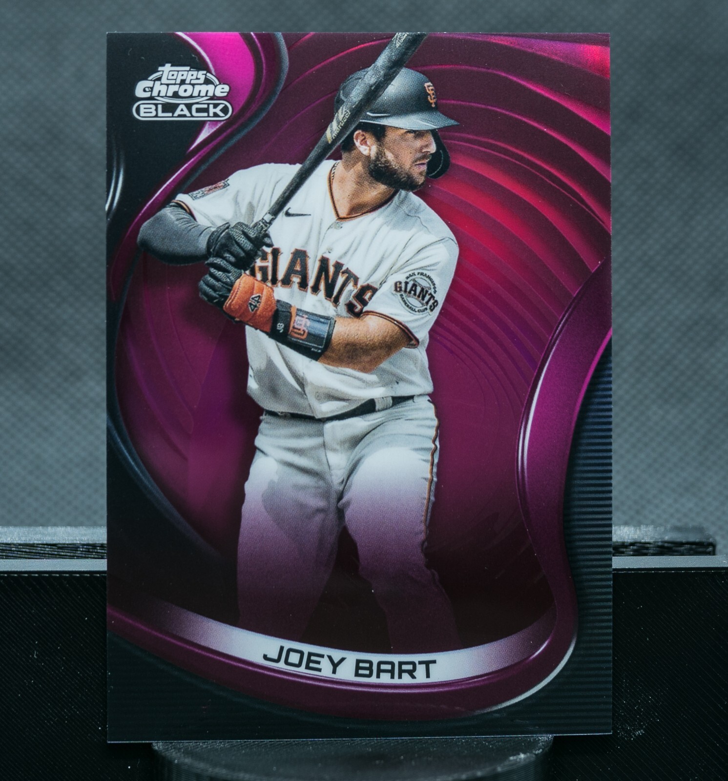 2022 Topps Chrome Black Joey Bart Pink Magenta Refractor 10/10 Giants