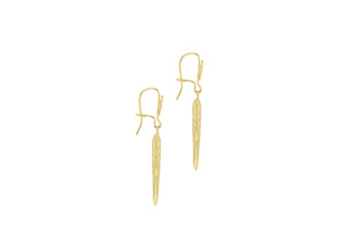 Ohrringe 9 kt Gelbgold Engelsflügel - Bild 4 von 6