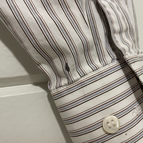 Camisa de algodón YSL Yves Saint Laurent rive izquierda para hombre 41/16 hecha en Italia - Imagen 9 de 11