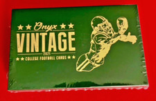 🏈 2021 ONYX Vintage College Football NEW/SEALED BOX  2 autos per box! 📦✨