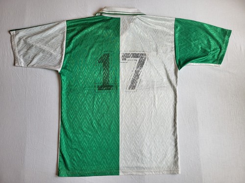 CAMISETA DE FÚTBOL RETRO ADMIRAL 1980 DE COLECCIÓN VERDE INGLANDIA - CAMISA BLANCA TALLA L - Imagen 2 de 7