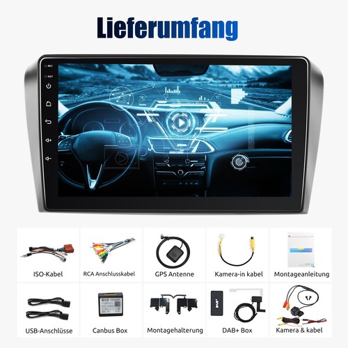DAB+ Android 12 Autoradio Carplay Bluetooth GPS Navi WIFI Für MAZDA 3 BK 2003009 - Bild 13 von 13