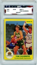1984-85 Star #113 Tom Chambers AGC 9 Mint Seattle Supersonics
