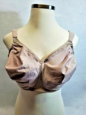 Glamorise 44G taupe bra full support side back smoothing lightweight cooling