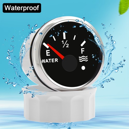 2'' 52mm Car Boat Water Tank Level Gauge 0-190ohms Marine Indicator with Alarm - Picture 5 of 10