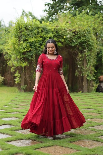 Bollywood ReadyMad Suit Salwar Kameez Designer Wedding Pakistani Anarkali Party - Picture 4 of 12