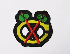 LOT OF (1) HOCKEY CHICAGO BLACK HAWKS PATCH PATCHES (NEW DESIGN) ITEM # 76