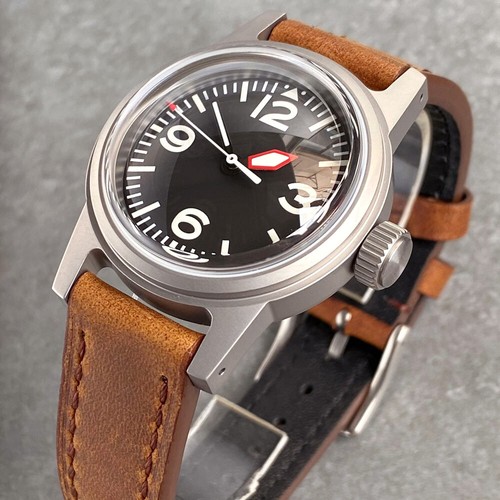 Sandblasted 36mm NH35A PT5000 Tandorio Retro Automatic Men Watch Sapphire 20BAR - Picture 6 of 13