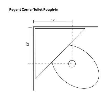 Signature Hardware Regent Dual Flush Corner Toilet With Elongated Bowl White Signature Hardware Regent Dual Flush Corner Toilet With Elongated Bowl White