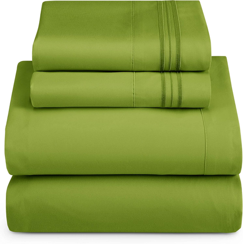 Full Size Sheets - 4 Piece Bed Sheet Set, Hotel Luxury Double Brushed Bed Sheets - Picture 11 of 12