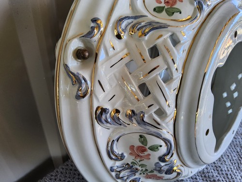 Vintage Porcelin Marelli? Milano Italy Ceiling Fan Light Fixture - Picture 8 of 13