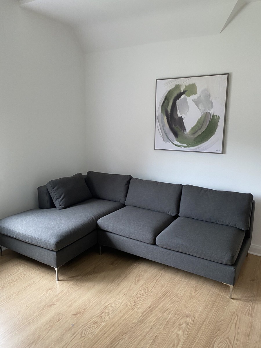Made Monterosso LHF Corner Sofa In Oyster Grey RRP 1800 New