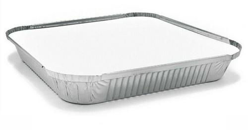 NO9'x9 x1.5 GROSSE ALUFOLIE LEBENSMITTEL BEHÄLTER MIT DECKEL OFEN BACKEN ZUM MITNEHMEN - Bild 10 von 10
