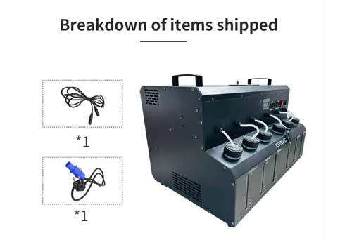LED Bubble Fog Machine 1400w Stage Bubble Smoke with Lights DMX Remote Control - Picture 6 of 8