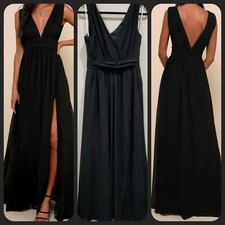 LULUS Heavenly Hues Black Maxi Dress*Gorgeous Style & Design Size LARGE**NEW**
