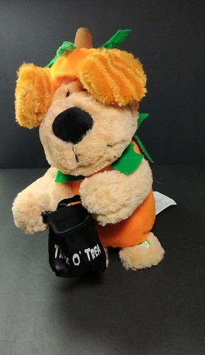 "Peluche de cachorro animado y musical ""We Got The Treats"" para perro calabaza de Halloween - Imagen 8 de 12