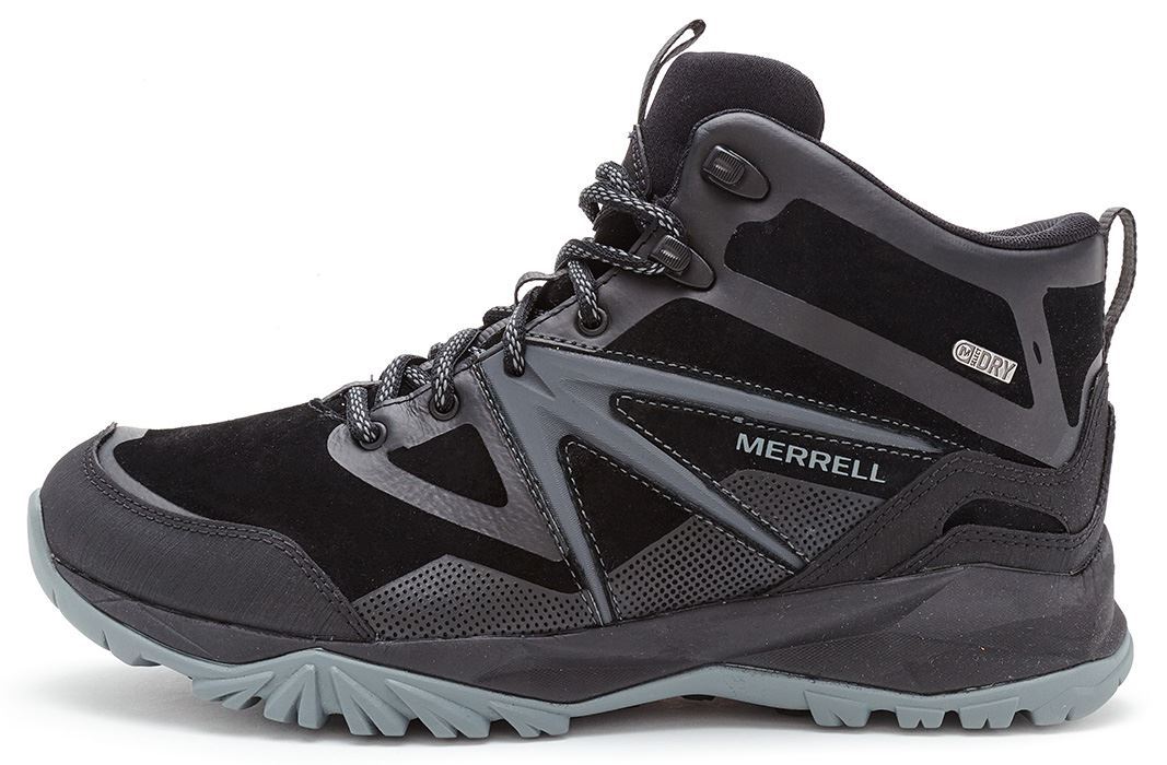 Merrell Capra Perno botas Impermeables Cuero Medio en Negro J35803 Merrell Capra Perno botas Impermeables Cuero Medio en Negro J35803