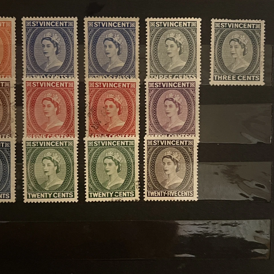 ST. VINCENT M&U STAMPS IN STOCK PAGE QUEEN ELIZABETH KING GEORGE 6 CORONATION - Image 3 of 4