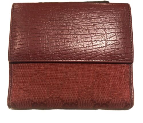 💯 Authentic womens designer wallets Gucci Red Fr… - image 1