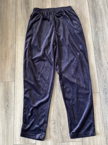 Vintage Women's Euro Joy Dark Purple Velour Casual Leisure Y2K Tracksuit Large - Picture 12 of 22