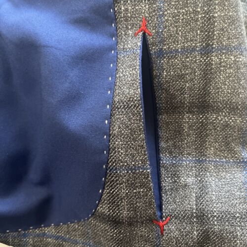 Mens Suit Jacket Sport Coat Blazer Gray Wool John Cooper Gladson New York Bamboo - Picture 2 of 18