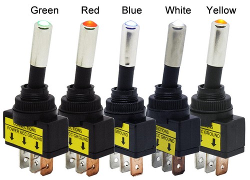 12V 20A Car Auto LED Light Toggle Rocker Switch 3Pin SPST ON/OFF NEW - Picture 8 of 14