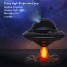 UFO Star Projection Light Angle Adjustable with Remote Bedroom Decor Kids Gift