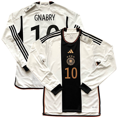 ウェア 2022-23 Germany  L/S Shirt 2022/23 Germany Home Jersey #10 Gnabry Medium Adidas Long Sleeve