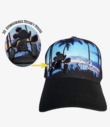 Disney Baywatch Run Florida Mickey Mouse Adult Strapback Hat Cap Jerry Leigh NWT - Picture 2 of 13