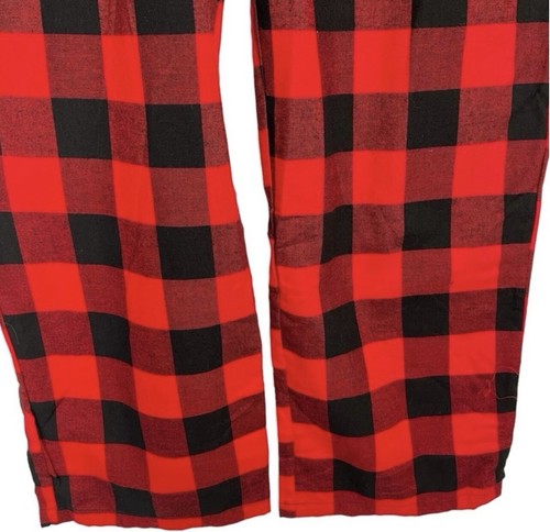 Small New Target Stars Above Perfectly Cozy Red Black Flannel Pants 100% Cotton - Picture 7 of 9