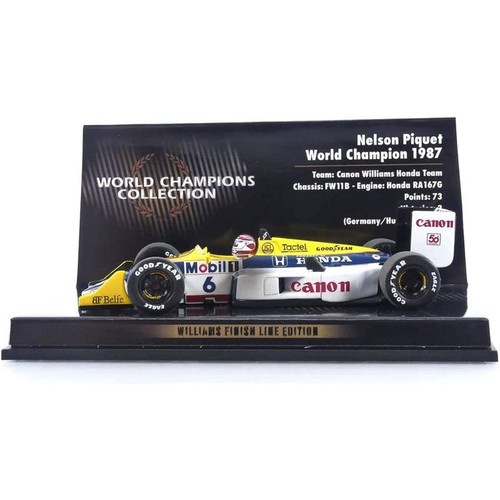 F1 Nelson Piquet 1:43 1987 Williams by Minichamps 436876606 Model RaceCar - Picture 3 of 4