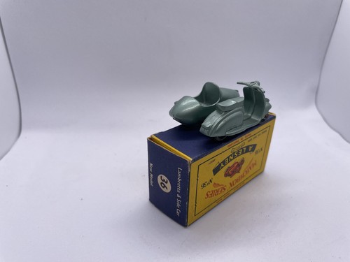 MATCHBOX LESNEY 1-75 36-B LAMBRETTA TV 175 SCOOTER & SIDECAR - RARE TYPE C BOX - Picture 2 of 3