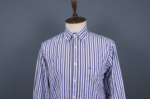 Paul & Shark Yachting Blue White Striped Button Down Shirt Size 42 - Picture 2 of 18