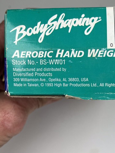 Vtg 1993 Bodyshaping 1lb Elastic Strap Aerobic Walking Hand Weights (2lbs total) - Picture 10 of 11