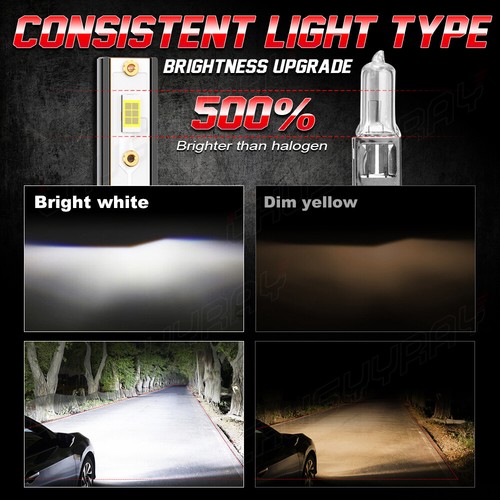 Par de bombillas de haz bajo blanco Fit Infiniti M45 2006-2008 H1 HSuper Bright Light - Imagen 8 de 11