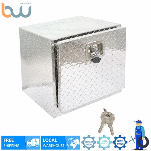 Aluminum Tool Box Pickup Trailer Truck Underbody Bed Tool Storage Box Silver - Picture 10 of 16