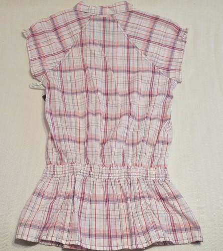 NWT U.S. Polo Assn. Women’s Sleeveless Cotton Blouse Shirt Striped Sz. Junior Lg - Foto 8 di 9