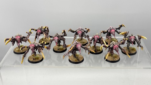 GW 40K - Tyranids Genestealers Mangiatoia Tendrils x 10 verniciati, mini fuori produzione
