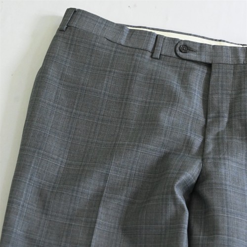 Daniel Cremieux 52R 42x29 Gray Plaid Loro Piana Super 130s Jacket Pants Suit - Picture 9 of 12