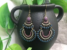 3 Bronze-tone Earring Set Bohemian Retro Drop Dangle New Free Ship A355