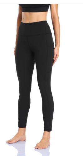 HZORI Black Align Yoga Pants High Rise Womens Leggings XL Full Length - 第 4/7 張圖片