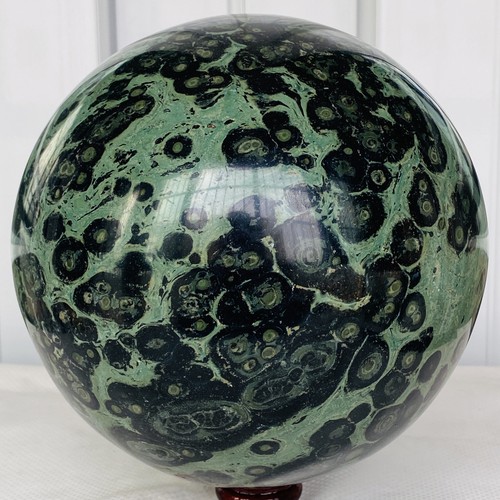 Natürliches Auge Grün Kambaba Jaspis Stromatolith Kristall Kugel 7340G - Bild 5 von 12