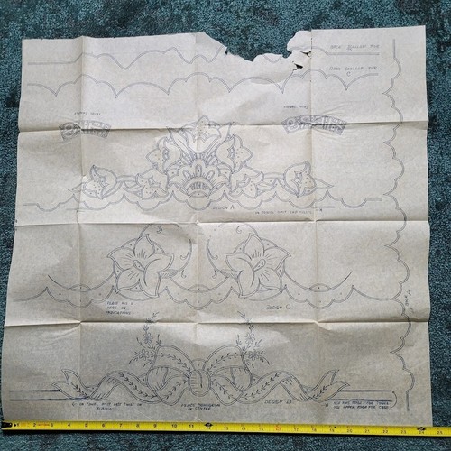 Lot of 1930s+ Iron On Transfer Patterns Embroidery Transfers Assorted Designs - Picture 23 of 23