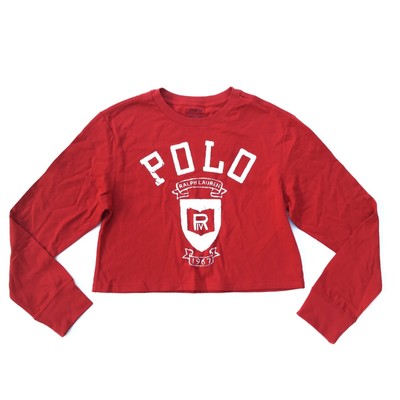 ralph lauren red long sleeve t shirt